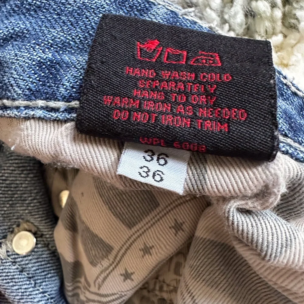 Rock & Roll Cowboy Jeans 36x36 Men Blue Denim bootleg